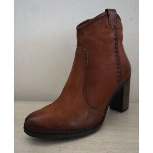 Miz Mooz 580269-101 Women Sz 36 US 5.5-6 Brandy Brown Leather Rico Booties - Picture 11 of 14